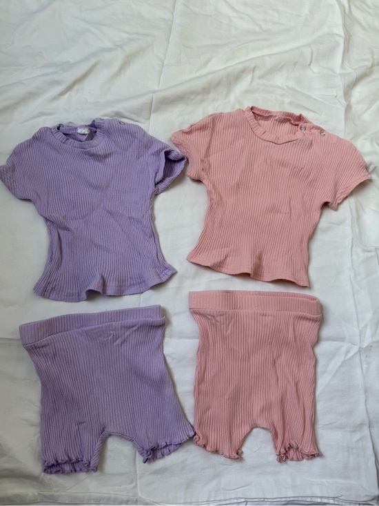 Other - Ribbed Pastel Two-Piece Sets — Lavender & Pink